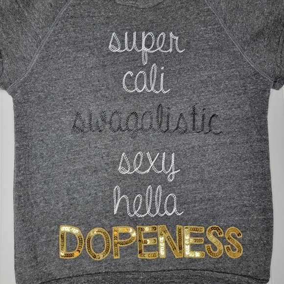 Bow & Drape Super Cali Swagalistic Sexy Hella Dopeness Short Sleeve S - Picture 2 of 11